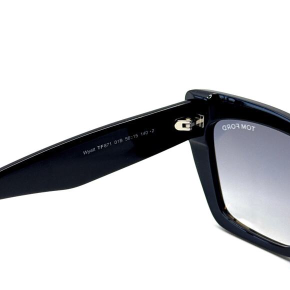 New, TOM FORD Wyatt Sunglasses TF871 01B Authentic - Picture 8 of 12